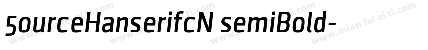 5ourceHanserifcN semiBold字体转换